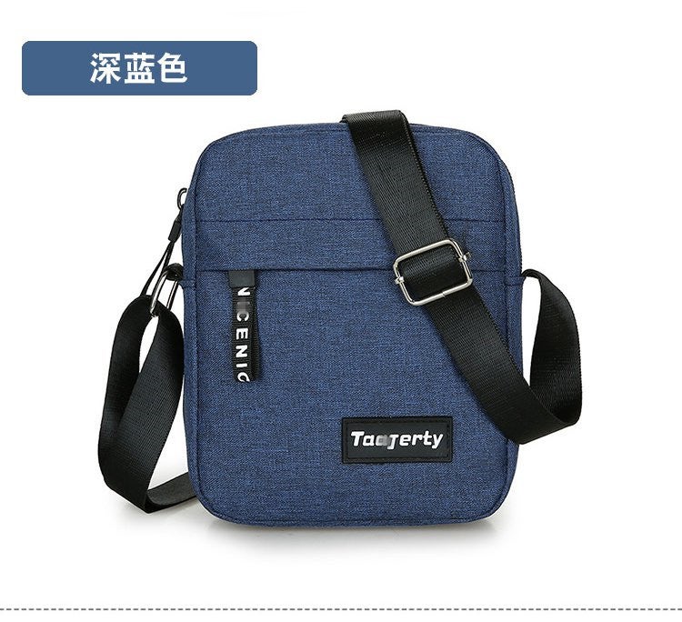 Vintage Men'S Backpack 2021 New Canvas Shoulder Crossbody Bag Simple Trendy Men'S Canvas Bag - Image 1