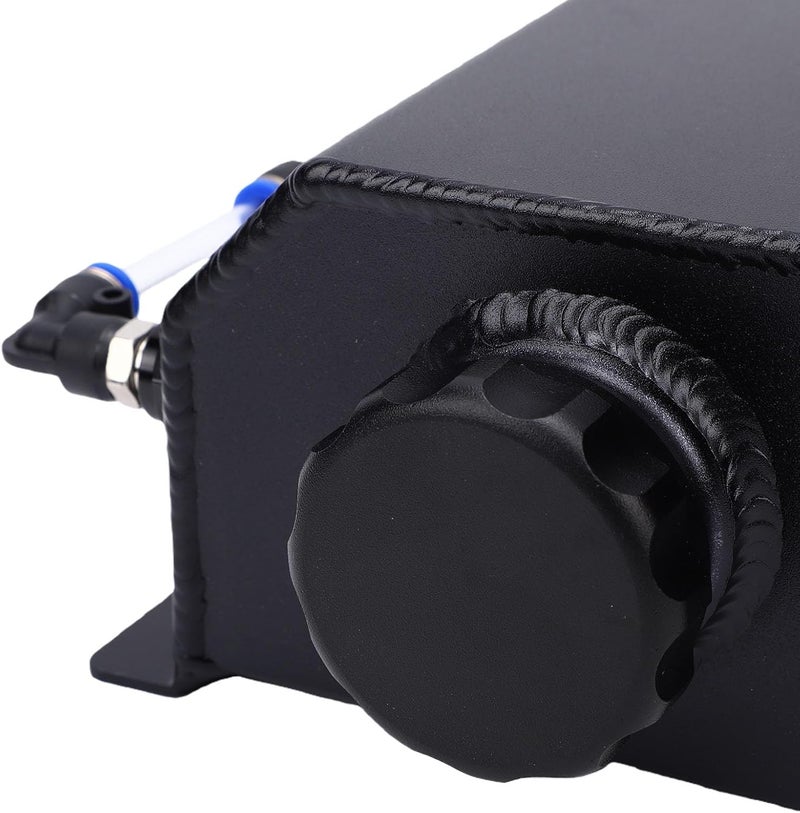 Coolant Overflow Tank, Aluminum Alloy Universal 1L Reservoir Expansion Tank with High Strength and Excellent Thermal Conductivity, for Automotive Cooling Systems Modifications - Image 5