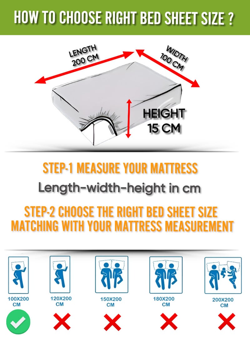 Blueberry Mushroom Striped Cotton 2 Piece Set Deep PocketBed Sheet Sets 100x200+15cm - Image 4