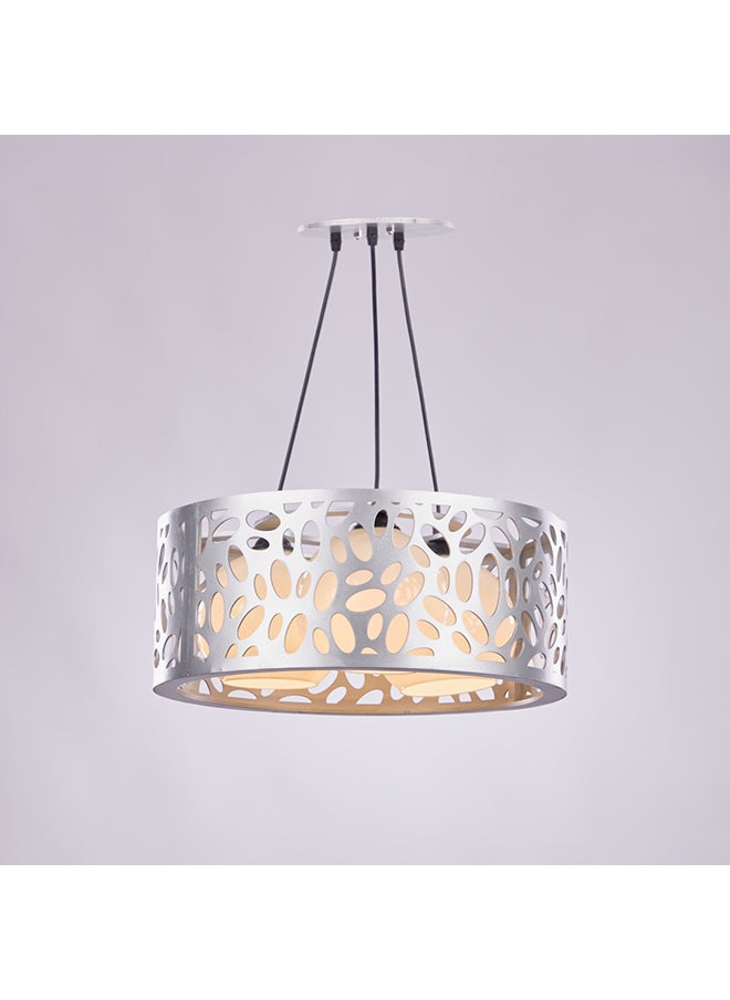 NAGAFA SHOP Silver Oval Modern Chandelier 3 Lamp-Wocs450  - Image 1