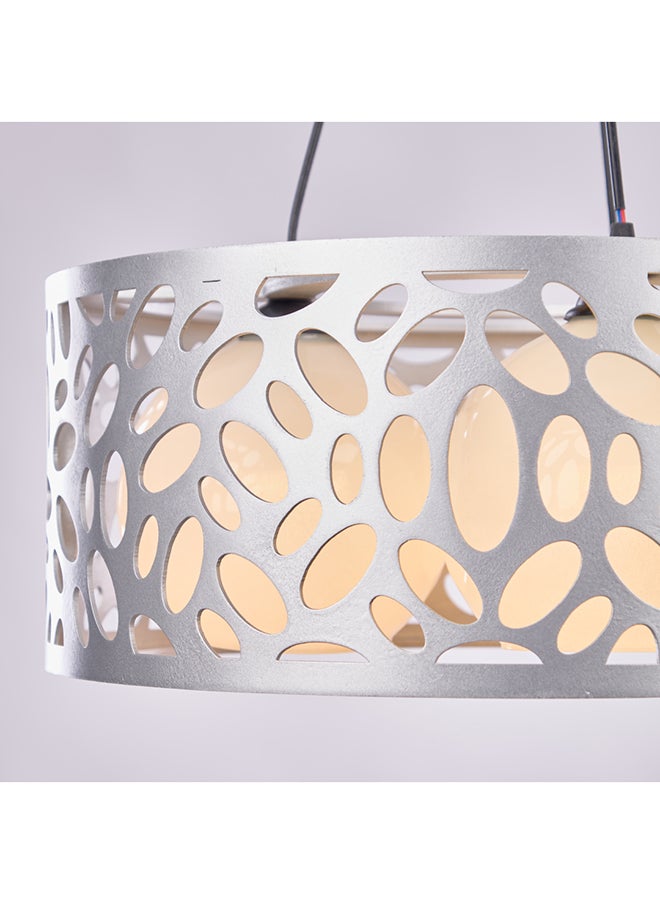 NAGAFA SHOP Silver Oval Modern Chandelier 3 Lamp-Wocs450  - Image 2
