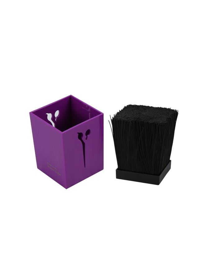 Generic - Salon Scissors Holder Hairdressing Scissors Storage Case Keeper Acylic Hairdressing Combs Clips Desktop Desk Organizer Anti-skid Scissors Storage Box Accessories for Hair Stylist(Purple) - Image 1