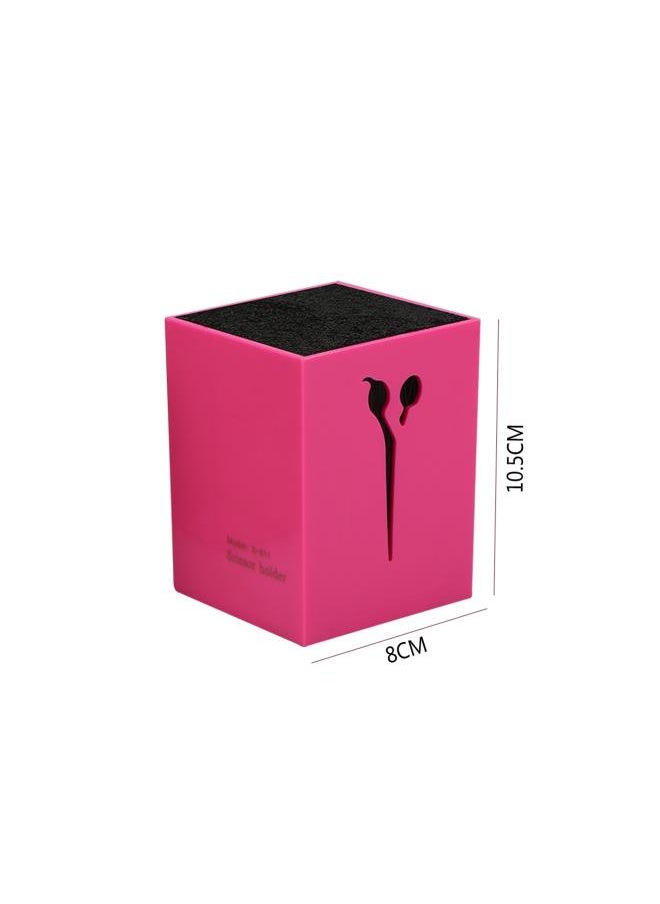 Generic - Salon Scissors Holder Hairdressing Scissors Storage Case Keeper Acylic Hairdressing Combs Clips Desktop Desk Organizer Anti-skid Scissors Storage Box Accessories for Hair Stylist(Purple) - Image 1
