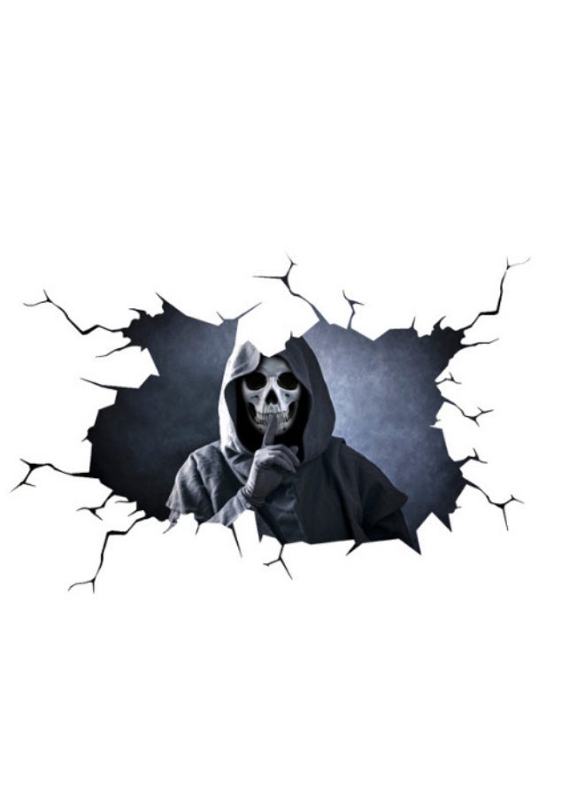 نيبمينينت ملصق حائط شكل جمجمة لعيد الهالوين