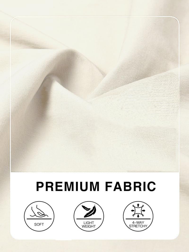 TOPLOT Men's Casual Pants | Comfortable Fit Design | Clean Look Structure | Versatile Easy Movement Fit | Stylish Everyday Wear | Perfect for Casual & Travel Use (5223_32_Cream) - Image 2