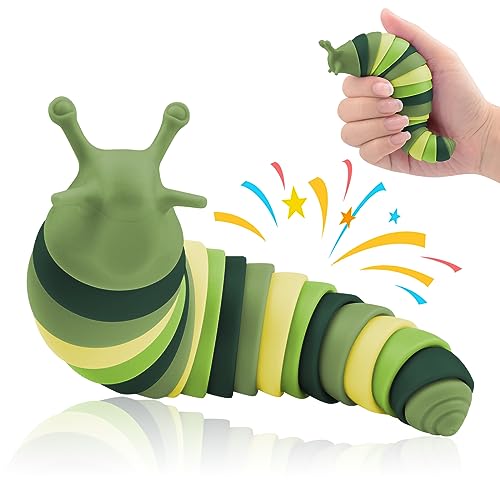 Cevioce Sensory Slug Fidget ToysMini Fidget Slug Toys for Adults Kids Party Favors1Pc Cute Autism Sensory Toys for Autistic ChildrenToddler Toys Age 3 Easter Basket Stuffer for Kids - Image 1