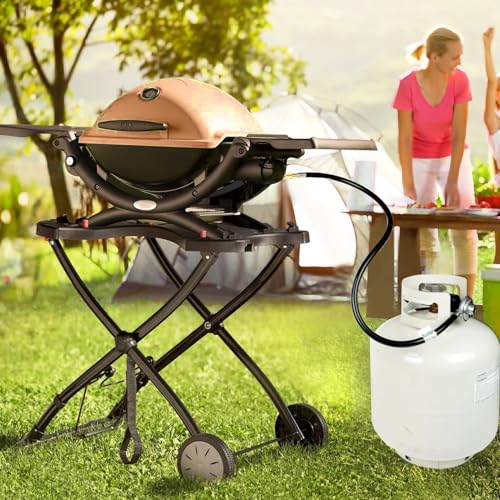 GrillAce Propane Adapter Hose and Regulator for Blackstone 17inch and 22inch Table Top Griddle Connects to 20-lb Gas Grill and Griddle Weather Resistant Corrosion Resistant，Stop Wasting Money (6ft Black) - Image 4
