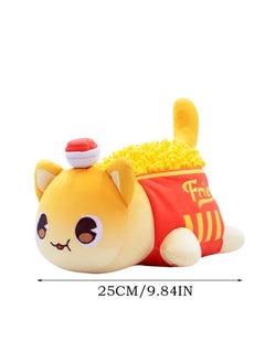 Y&D Cat Plush Toy, Cute Cat Figure Stuffed Animals, Cartoon Cat Soft Cat Plush Toy, Great Gift for Kids Friends and Sisters (French Fries Cat)  - Image 2