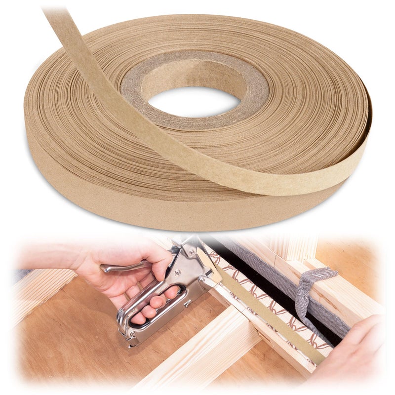 UCandy 1/2" Upholstery Tack Strip, 72 Yards Longer Upholstery Cardboard Tacking Strip, Hard Upholstery Sofa Making Strips for Furniture Sofa Chair & Couch Edges Repair - Image 1