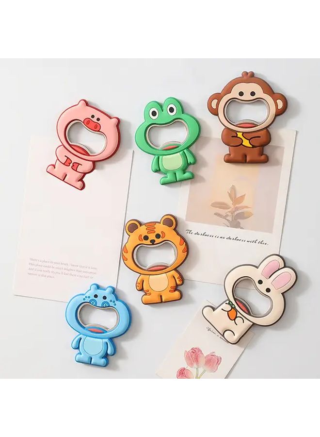 Hippo 2 In 1 Magnetic Bottle Opener Fridge Magnet Cute Animal Design Stainless Steel - Image 1