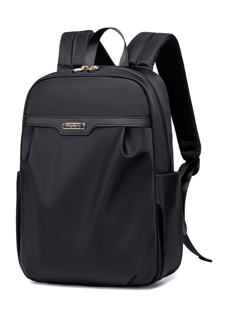 Chantria Premium Lightweight Laptop Backpack for Women Water Resistant Multifunctional Nylon Daypack for Casual Office School College Travel, CB00769-Black  - Image 1