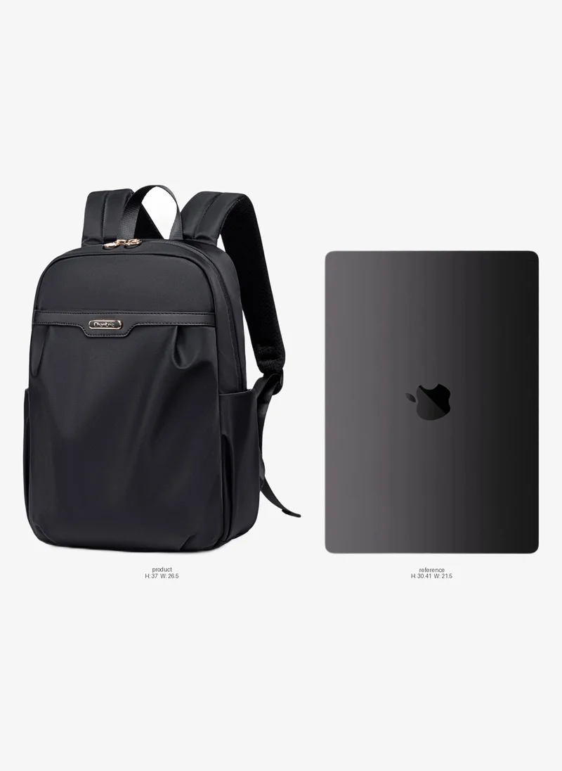 Chantria Premium Lightweight Laptop Backpack for Women Water Resistant Multifunctional Nylon Daypack for Casual Office School College Travel, CB00769-Black