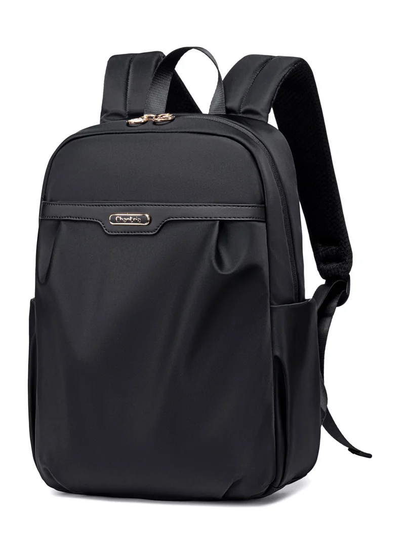 Chantria Premium Lightweight Laptop Backpack for Women Water Resistant Multifunctional Nylon Daypack for Casual Office School College Travel, CB00769-Black