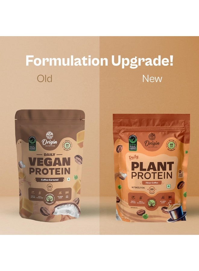 ORIGIN NUTRITION مسحوق بروتين نباتي طبيعي 100% من أوريجن نوتريشن (عزل بروتين البازلاء الأوروبية وبروتين بذور اليقطين) بنكهة قهوة فلتر سهلة الهضم مع 25 جرام من البروتين النباتي، 810 جرام - Image 3