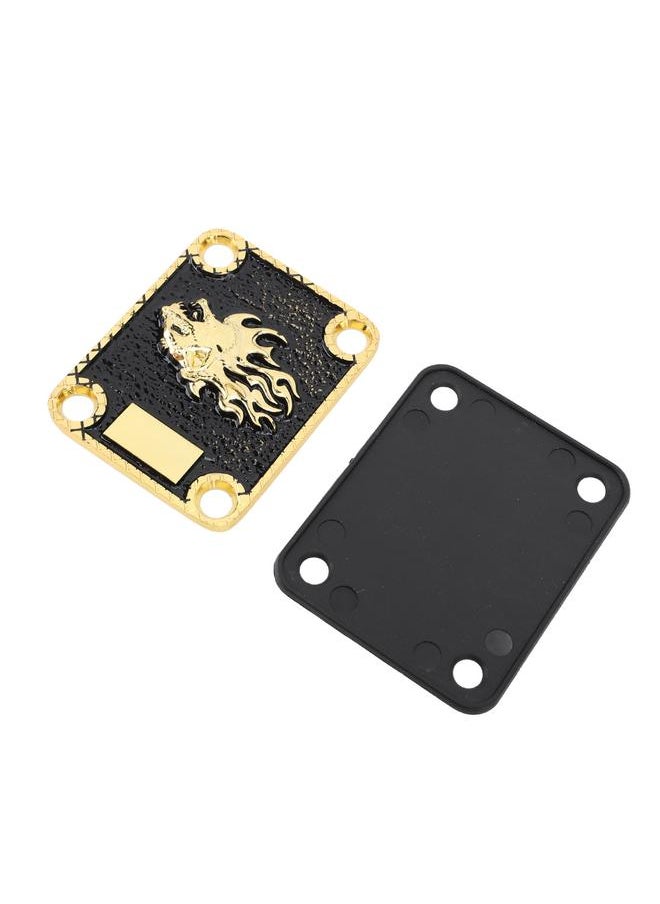 Thoraya - Electric Guitar Neck Plate 4 Holes Zinc Alloy Protective Guitar Neck Board Replacement GV121 - Image 1