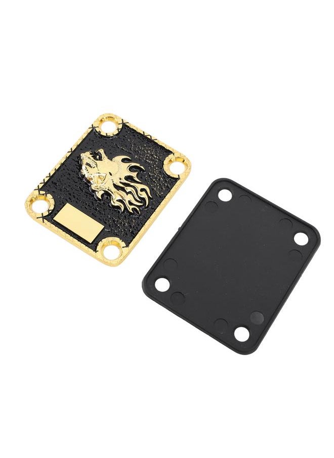 Thoraya - Electric Guitar Neck Plate 4 Holes Zinc Alloy Protective Guitar Neck Board Replacement GV121 - Image 1