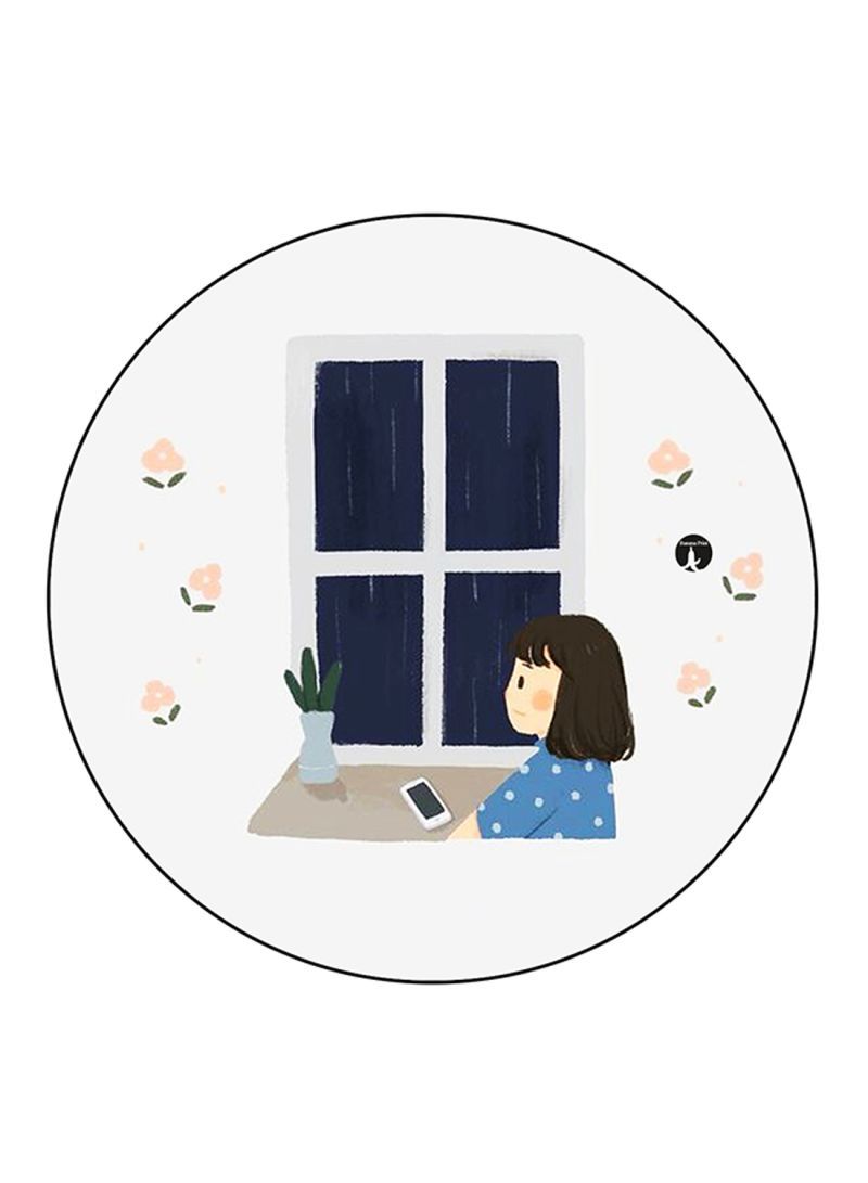 Girl Printed Mouse Pad Multicolour