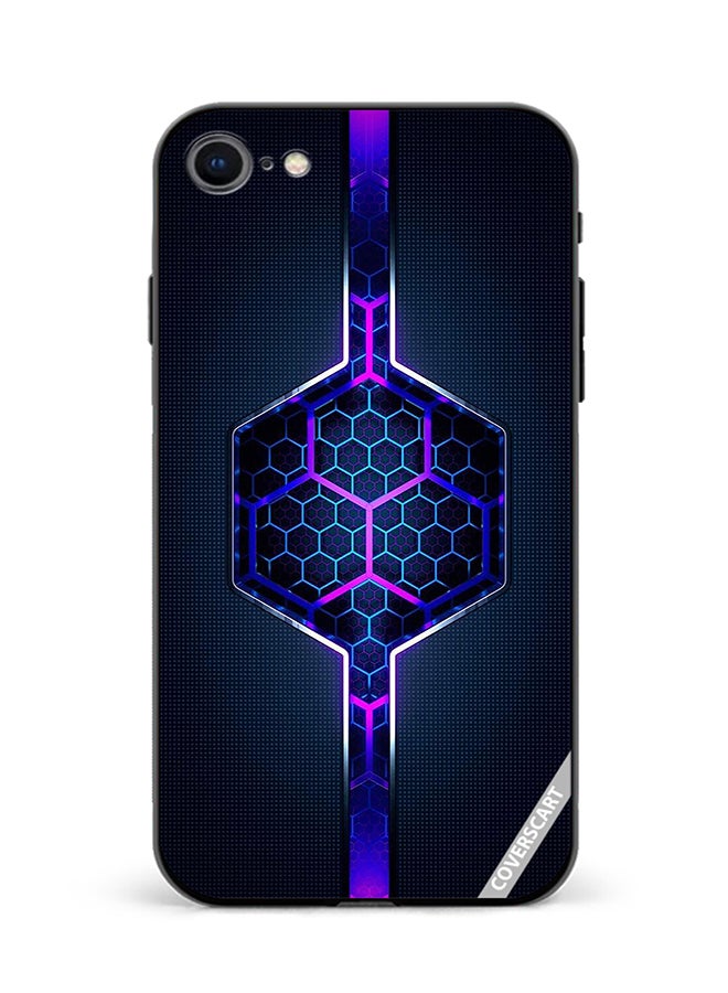 Protective Case Cover For Apple iPhone SE 2022 Abstract Design Multicolour