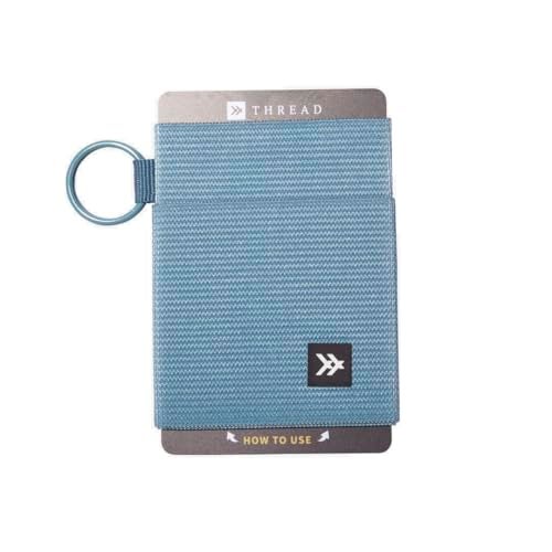 Thread Wallets Ultra Slim Minimalist Card Holder Wallet for Men and Women (Surf Blue, One Size) - Image 1