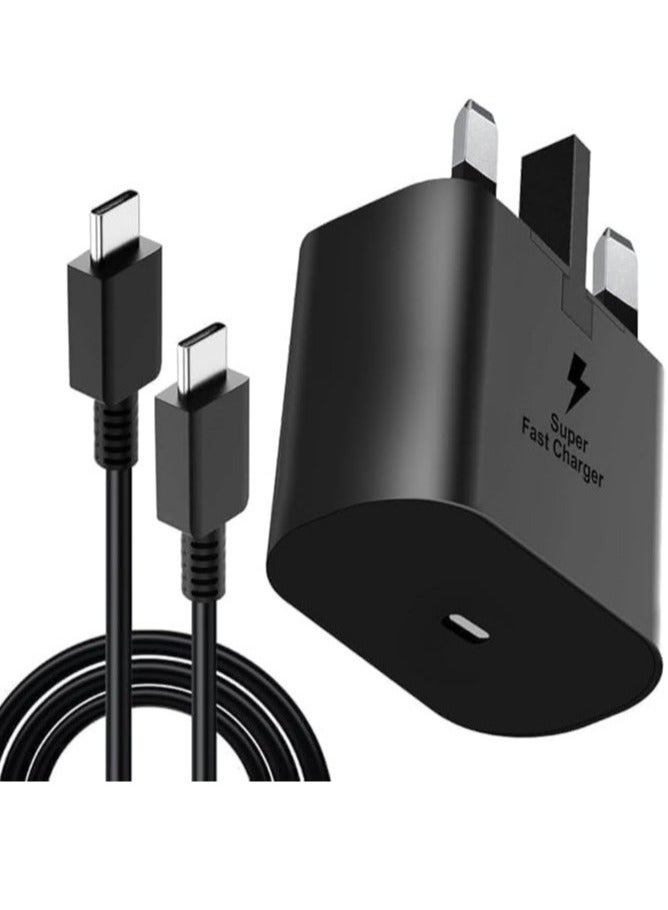 TIGER 45W USB-C Super Fast Charging PD Charger – Type-C Power Adapter Compatible with Samsung S24, S23, S22, S21, S20 Ultra, S24+, S23+, S22+, A56, A36, A55, A26 – Fast Charge Technology – Compact Travel-Friendly Plug - Image 1