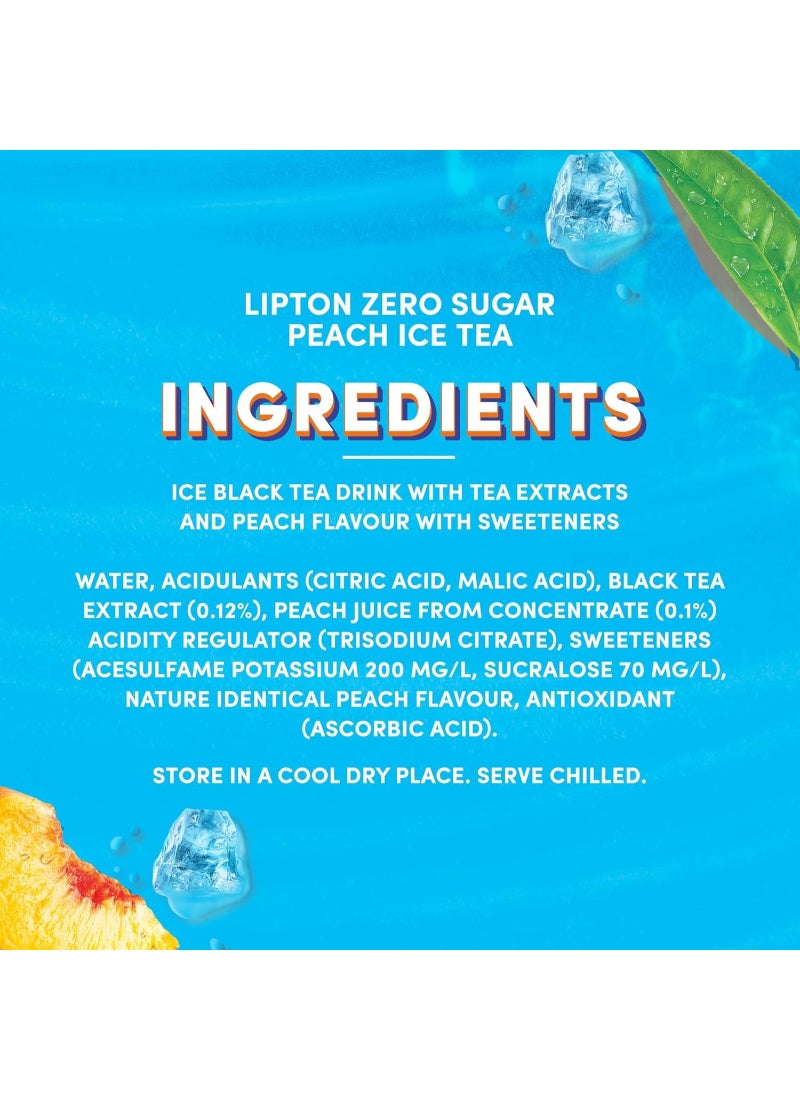 ليبتون شاي مثلج خوخ زيرو 6x240مل - Image 3