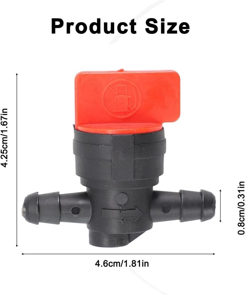 Snowblower Fuel Shut Off Valve 12 Pcs 8mm Switch Valve Lawnmower Fuel Motorcycle Supply On Off Tap Petrol for 1/4 Inch ID Pipe Moto Fuel Connector - Image 2