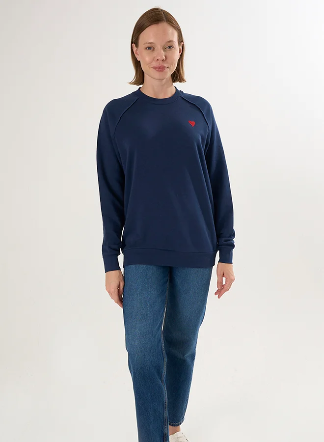 FELIX HARDY Basic Crew Neck Sweatshirt