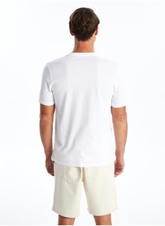 LC WAIKIKI Crew Neck Short Sleeve Printed Combed Cotton Men's T-shirt  - Image 5