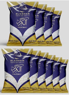 ALKARAM Al Karam white sugar 4kg + white rice 6kg 