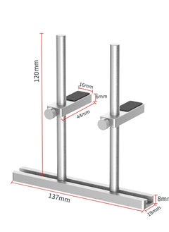 Generic Adjustable Aluminum GPU Support Bracket for Graphics Cards, Enhanced Dual Stand Video Card Holder, Silver 128mm GPU Sag Prevention Stand.  - Image 4