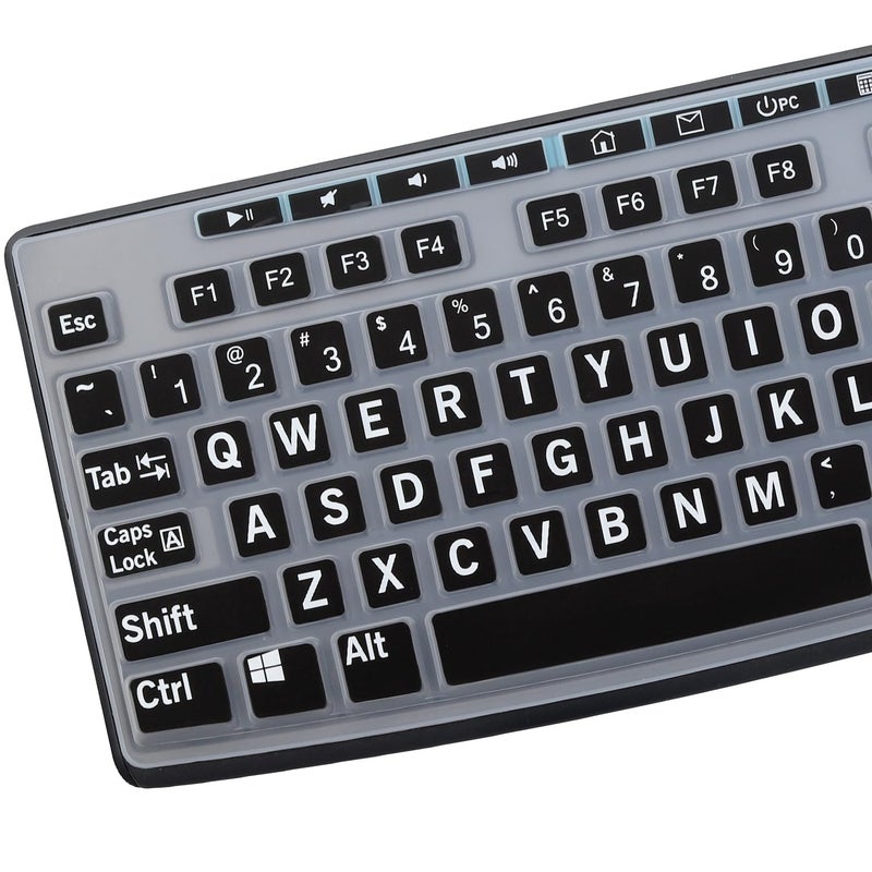 MUBUY-GOL Keyboard Cover for Logitech MK295 MK275 MK270 Wireless Keyboard Cover, Logitech K200 K260 K270 MK200 MK260 K270 K275 K295 Keyboard Skin Protector-Colorful - Image 2