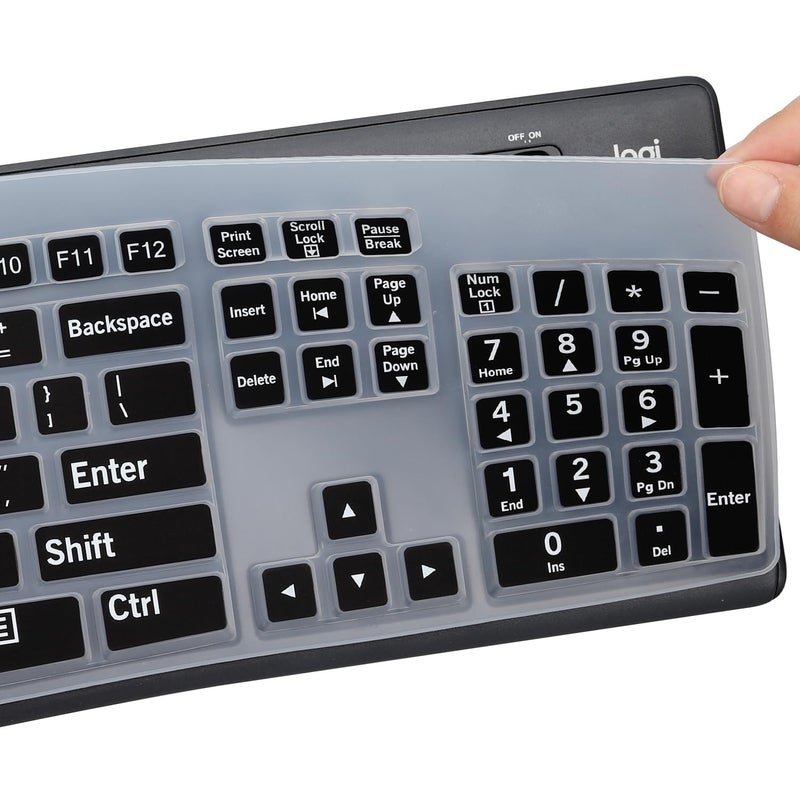 MUBUY-GOL Keyboard Cover for Logitech MK295 MK275 MK270 Wireless Keyboard Cover, Logitech K200 K260 K270 MK200 MK260 K270 K275 K295 Keyboard Skin Protector-Colorful - Image 4