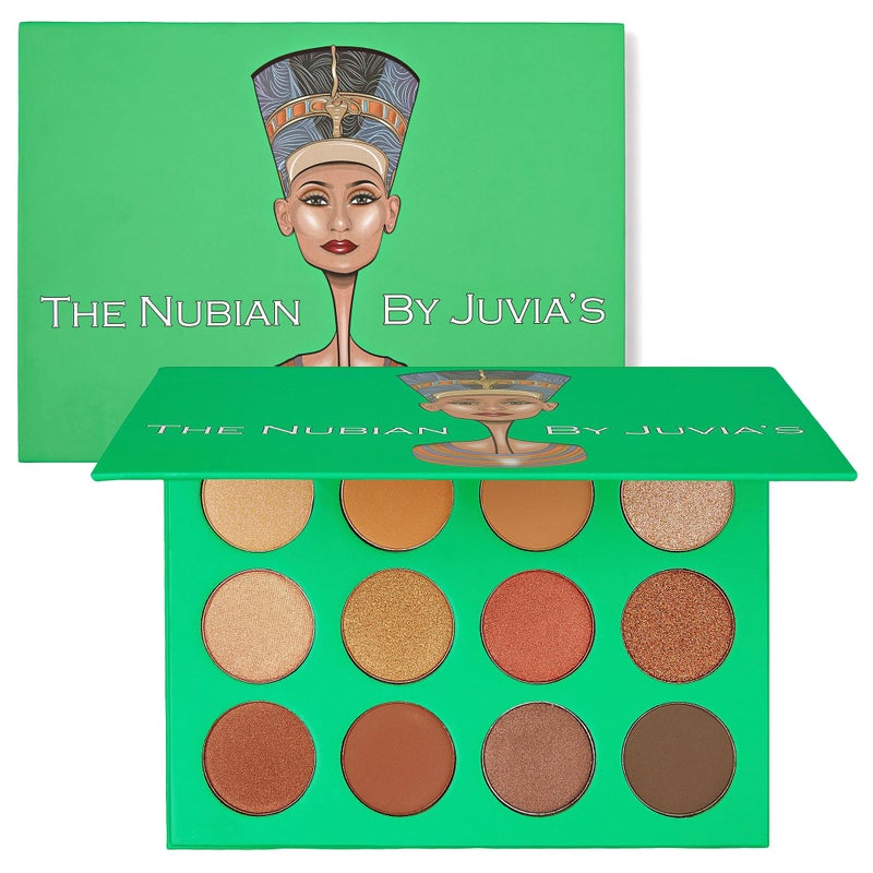 Juvia's Place Palette The Nubian - Golds, Coppers, Browns and Nudes, Shades of 12, Matte & Shimmer Shades, Pigmented Makeup Palette Eye Color & Shine, Pressed - Image 1