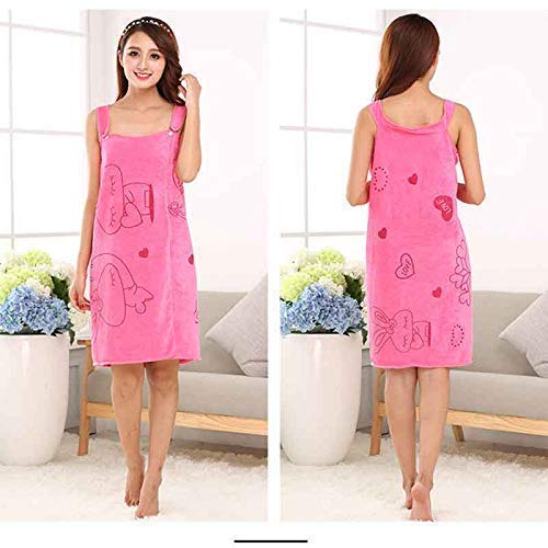 Wagmine Wagmine Magic Bath Soft Wearable Towel Magic Lady Beach Spa Bathrobes Bath Skirt Lady Wearable Drying Girl Dress,Free Size - Image 3