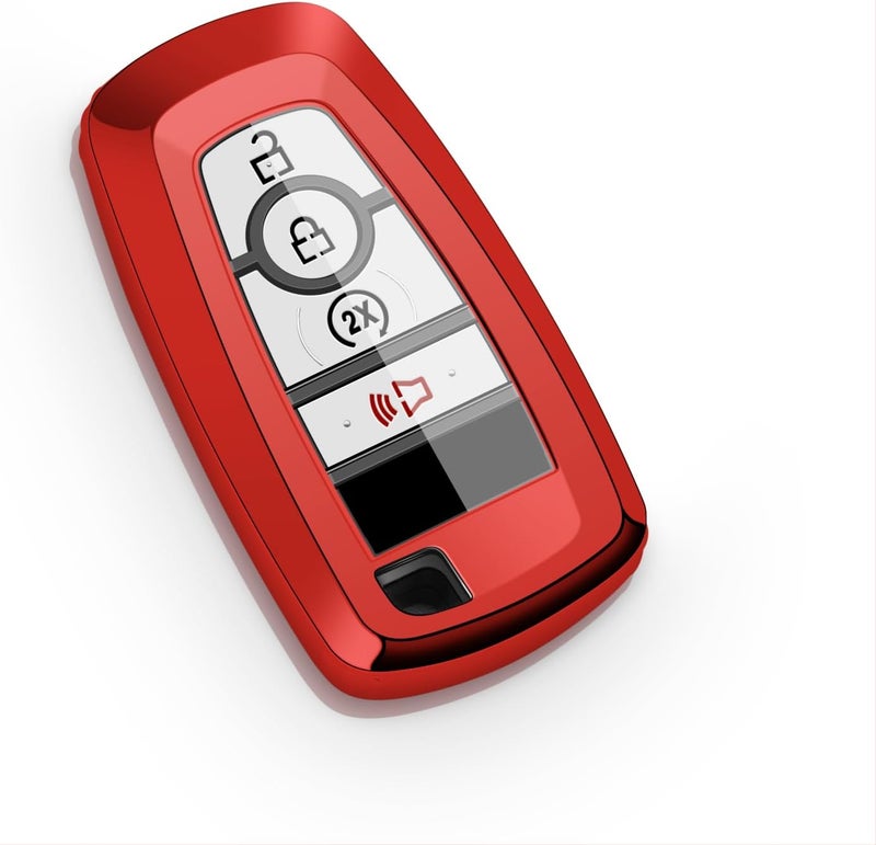 ZSPDACC Ford Bronco Key Fob Cover 4 Buttons car Key Case Holder Protector and Ford Pickup Ranger Maverick 2022 2023 2024 2025 2026 Accessories - Image 1
