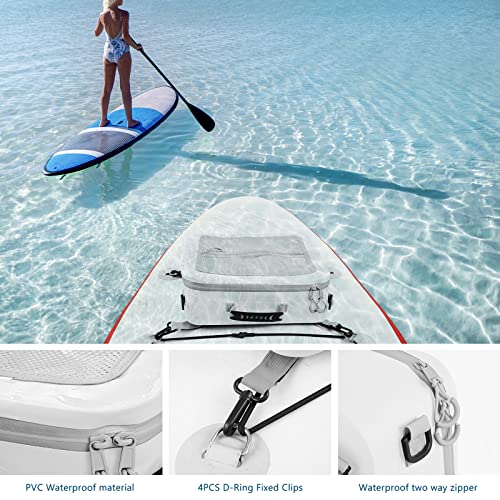 MORXPLOR Waterproof PVC Paddleboard Cooler Deck Bag - 12 Can Soft Insulated Cooler for Paddleboarding, Camping, Kayaking - Image 5