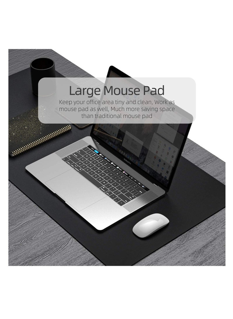 Cool Baby COOL BABY Multifunctional desk pad, ultra-thin waterproof PU leather mouse pad, office/home dual-use desk writing pad (90*45cm, Black + Red)  - Image 5
