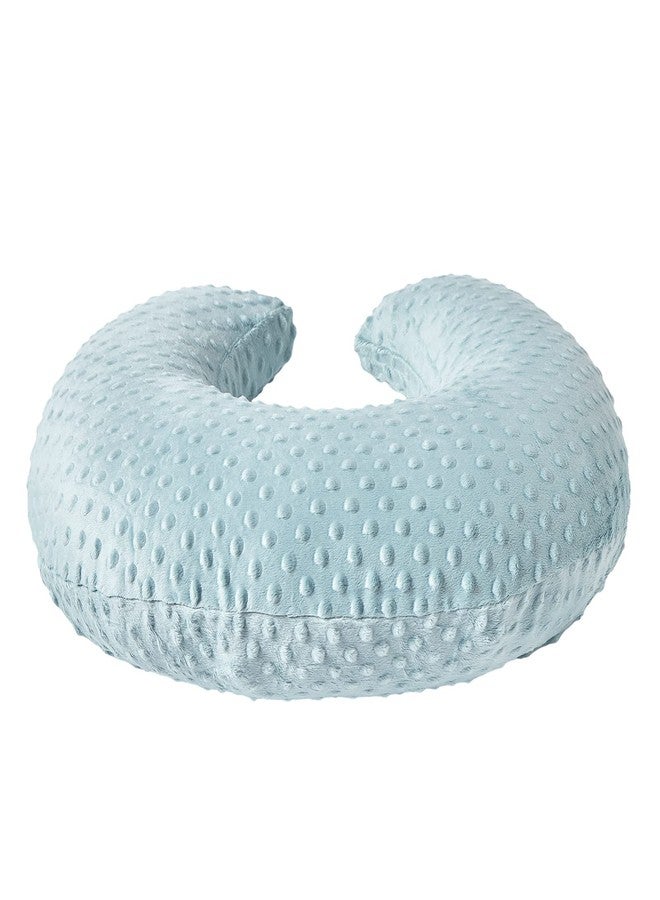 QUENESS Nursing Pillow and Positioner, Breastfeeding, Bottle Feeding, Baby Sitting Support with Removable Ultra Soft Cover, Tummy Time Support for Baby Boys and Girls (Cloud Blue) - Image 5