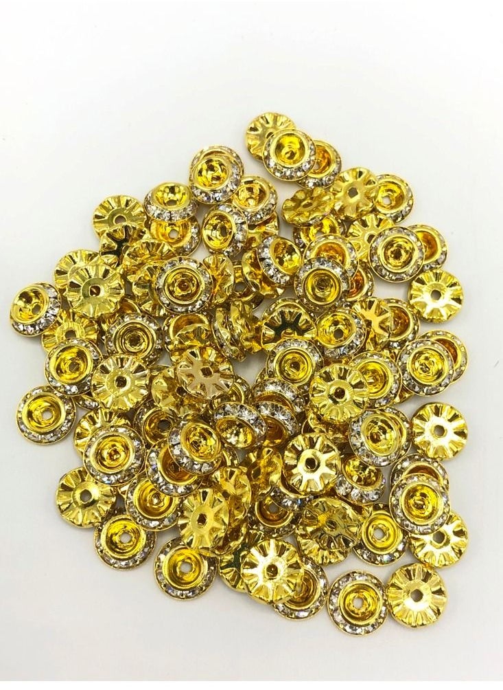 Generic - 144-Piece Jewelry Making Ring Shaped beads 9mm - Image 1