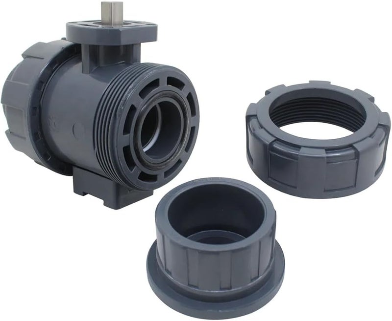 DN25 PVC Electric Ball Valve Pneumatic Actuator Plastic Globe Valve Pipeline Part - Image 3