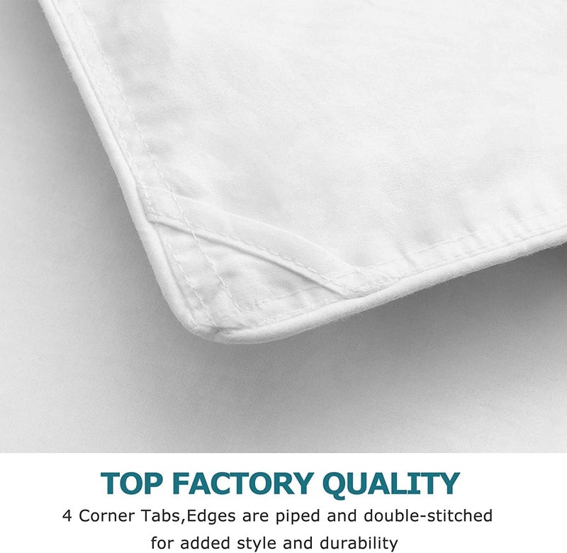 Bright Décor All-Season 150 GSM 1-Piece Double-Reversible Bed Comforter/Quilt/Blanket/Rajai - Down Alternative Quilted Duvet Insert with Corner Ties - Machine Washable - Dark Grey and Light Grey - Image 5