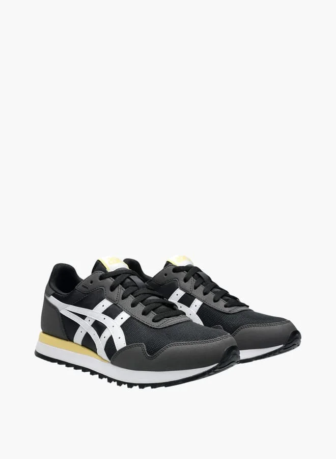 asics Men's Logo Detail Lace-Up Running Shoes - Tiger Runner Ii
