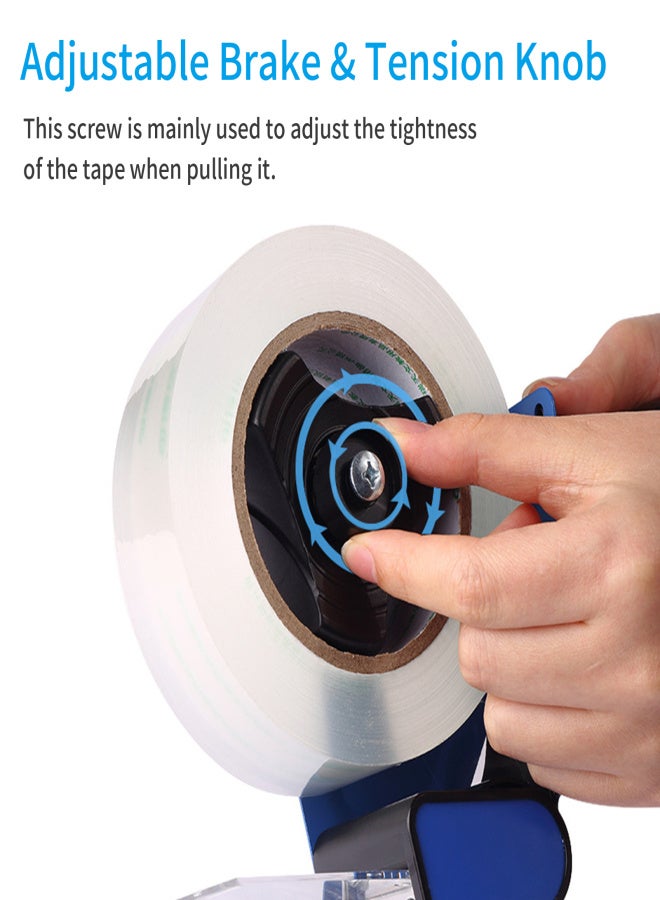 KW-TRIO Handheld Packing Tape Dispenser Packaging Sealing Tool Commercial Grade 5cm/2in Width Tape for Drop Shipping Mailing Industrial Side Loading - Image 4
