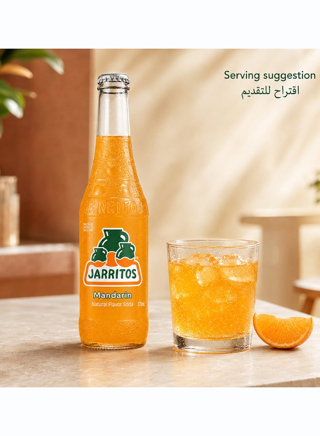 Jarritos Mandarin Flavour Mexican Carbonated Soft Drink Soda in Glass Bottles, Citrus Fizzy Refreshing Beverage, 370 ml Each, Made in Mexico Since 1950, Case Pack of 24 - Image 4