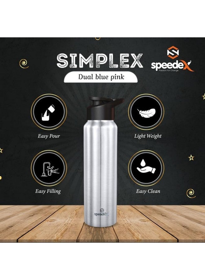 Speedex Stainless Steel Silver Water Bottle 1 Litre with Sipper Cap | Leak Proof & BPA Free | Fridge Safe Bottle for School, Gym, Office | For Boys, Girls, Men, Women, Kids - Image 5