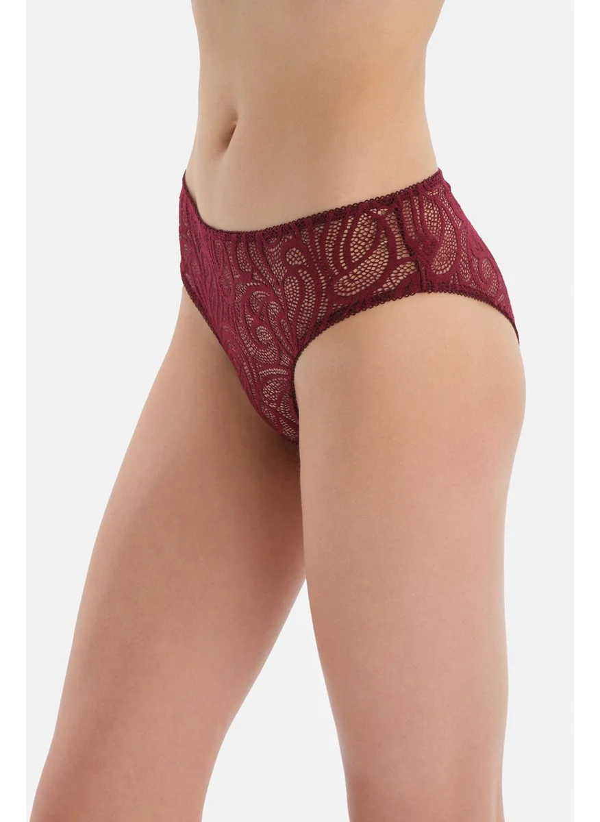 داجي Cherry Ribbon Detailed Lace Brazillian