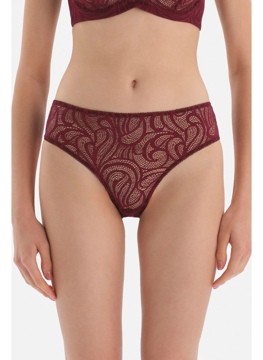 داجي Cherry Ribbon Detailed Lace Brazillian