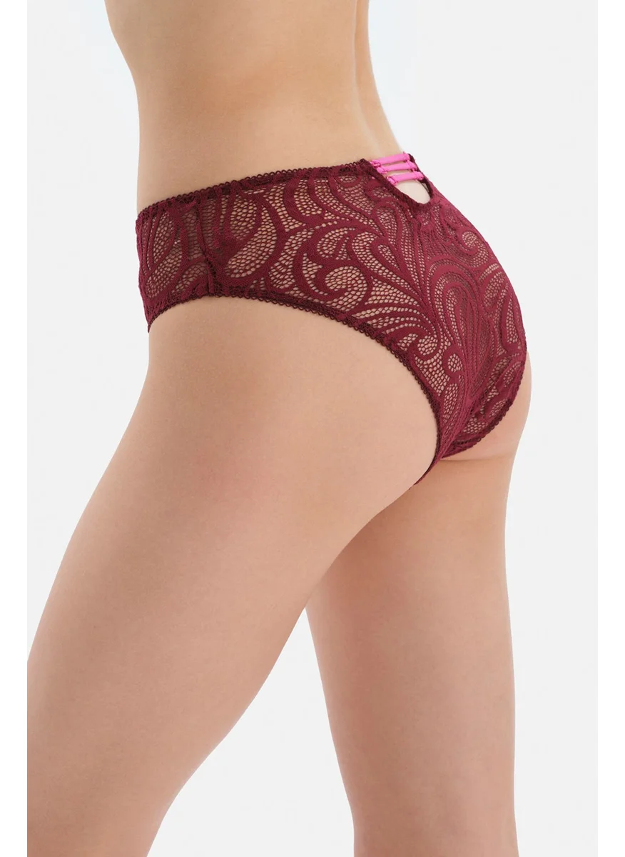 داجي Cherry Ribbon Detailed Lace Brazillian