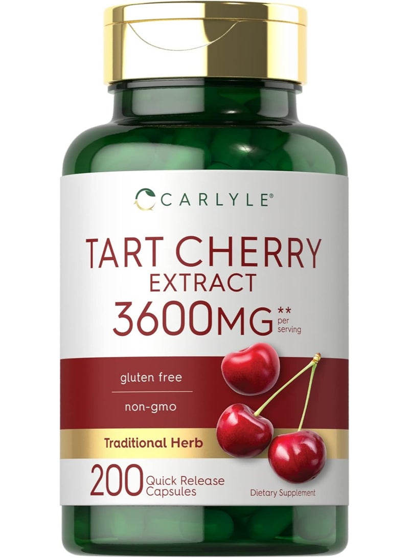 مستخلص الكرز الحامض 3600 ملغ 200 كبسولة سريعة المفعول