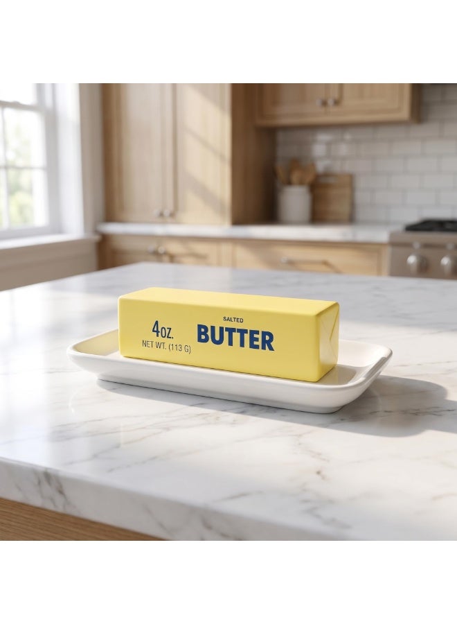 Butter Slow Rising Butter Squishy, a Dumpling Squishy Stick Stress Relief Ball Designed for Adults. A Sensory Fidget Gadget for Soft Anxiety Relief with Wet Rebound - Image 1